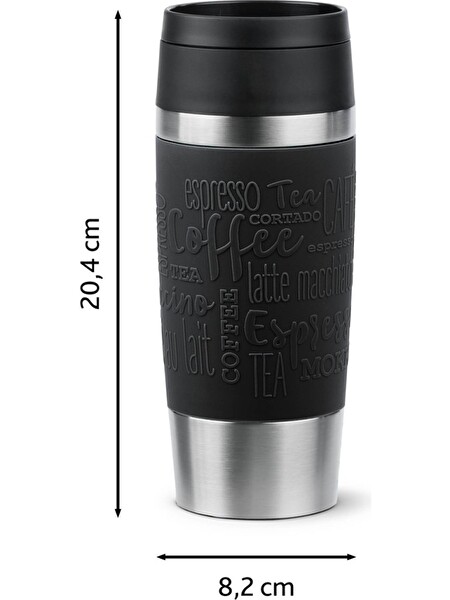 Tefal 0.36 L Siyah Travel Mug Termos