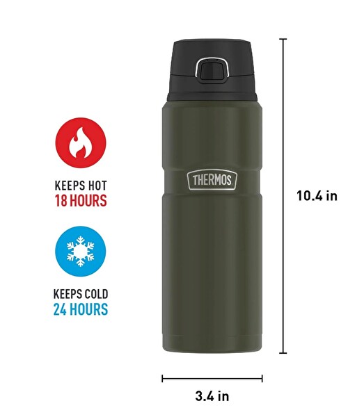 Thermos 191614 SK 4000 King Series 710 ML Çelik Termos Yeşil