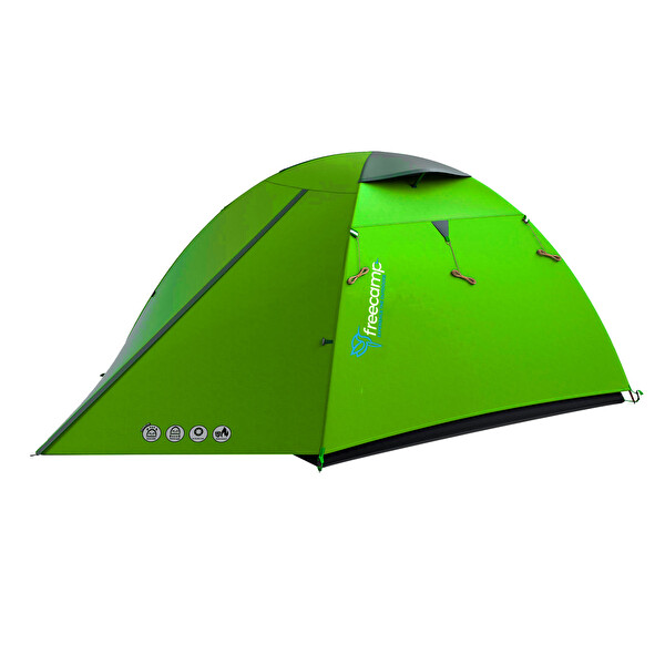 Freecamp Beast 3 Mevsim 3 Kişilik Açık Yeşil Kamp Çadırı