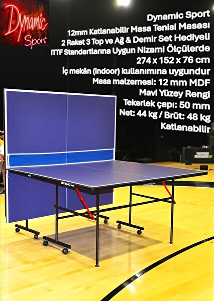 Dynamic 1DYAKSPORT Sport Masa Tenisi Masası