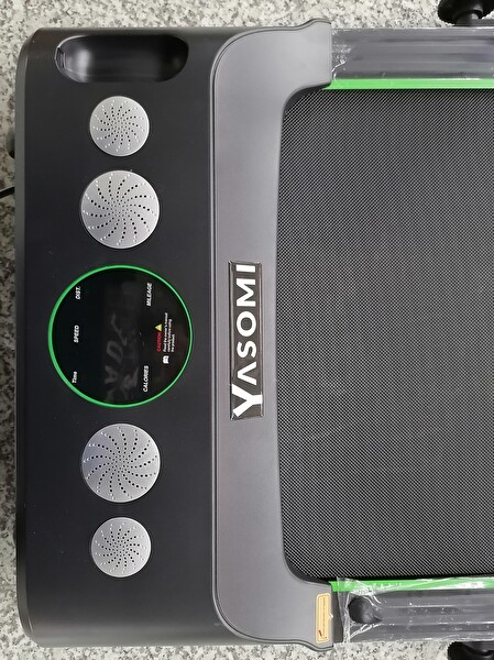 Yasomi i5 Hoparlörlü Katlanabilir Siyah Koşu Bandı