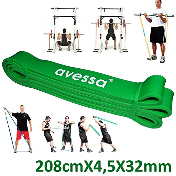 Avessa LPB32 Latex Yeşil Güç Bandı Direnç Lastiği