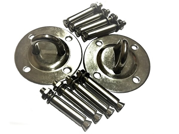 Yogatime AeroYoga Hamağı 2 Kanca ve 8 Çelik Dübel Montaj Aparat Seti