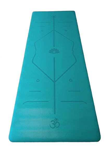Yogatime Rubber Laser Line 5 MM Mavi Yoga Matı