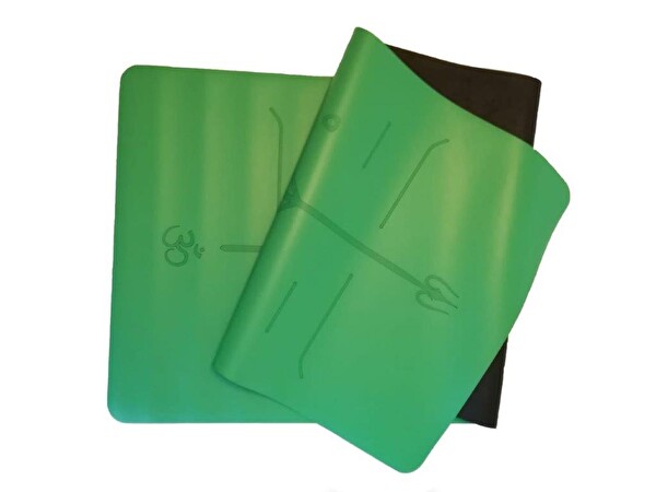 Yogatime Rubber Laser Line 5 MM Yeşil Yoga Matı