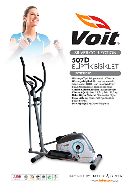 Voit 507D Silver Collection Eliptik Bisiklet