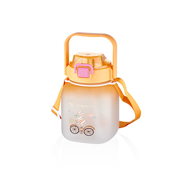 Vagonlife Tritan 1100 ML Turuncu Pipetli Matara