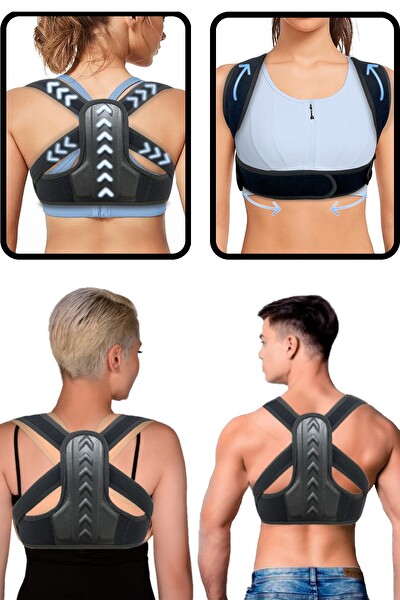 Next Craft Medikal Kadın Erkek Kamburluk Önleyici Sırt Omuz Destekli Dik Duruş Korsesi