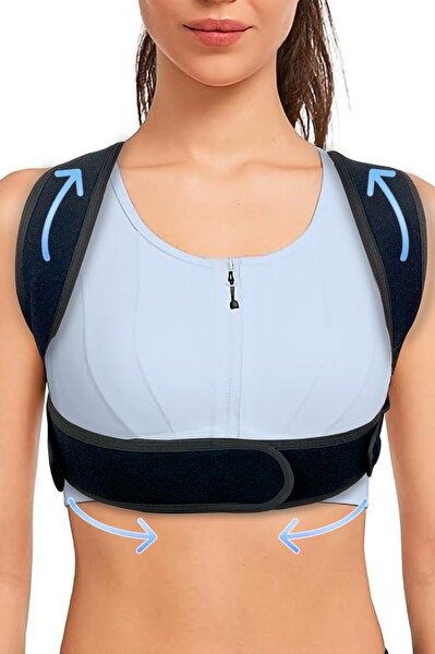 Next Craft Medikal Kadın Erkek Kamburluk Önleyici Sırt Omuz Destekli Dik Duruş Korsesi