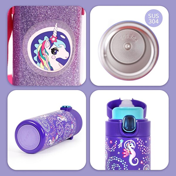 Milk&Moo Çelik 420 ML Ayris Çocuk Matarası