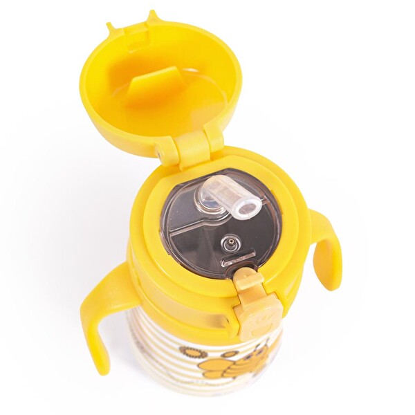 Milk&Moo Çelik 360 ML Arı Vız Vız Küçük Çocuk Matarası