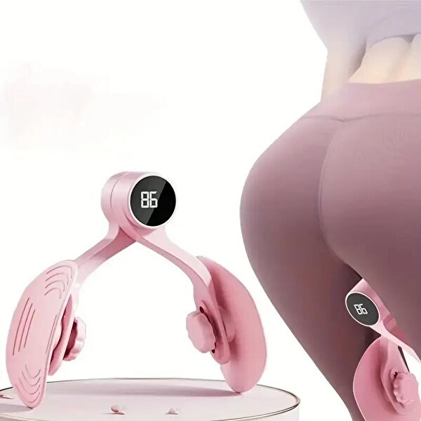 Valkyrie Sayaçlı Ayarlanabilir Pelvik İç Bacak Kegel Kalça Basen Pembe Egzersiz Aleti