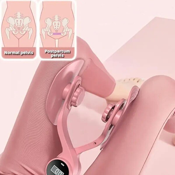 Valkyrie Sayaçlı Ayarlanabilir Pelvik İç Bacak Kegel Kalça Basen Pembe Egzersiz Aleti