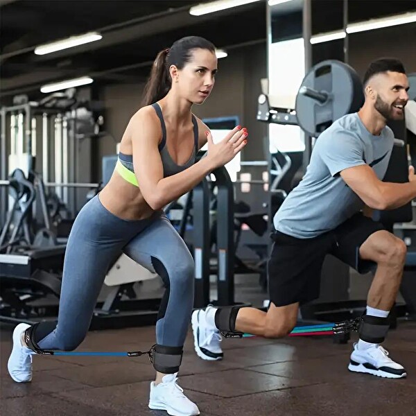 Valkyrie 6 Parça Baldır Kalça Bacak Direnç Tansiyon Lastiği Pilates Yoga Destekleyici Egzersiz Seti