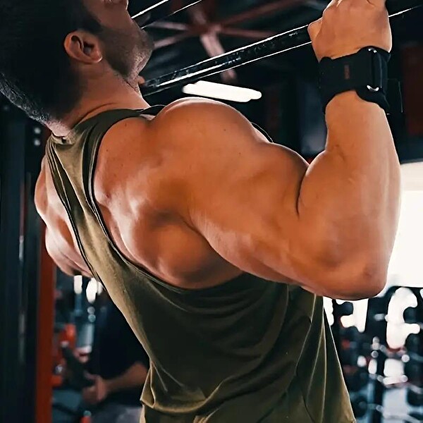 Valkyrie Ağırlık Kaldırma Kancası Tutma Yardımcısı Bar Fitness Bilekliği Lifting Hooks Straps Siyah - 2 Adet