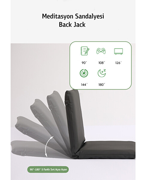 Yogatime Back Jack Fıstık Yeşili Meditasyon Sandalyesi