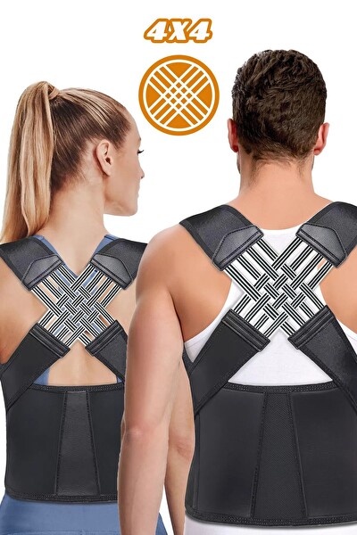 Pikas EX-91 Kolonlu Kadın Erkek Kifoz Önleyici Sırt Dik Duruş Korsesi