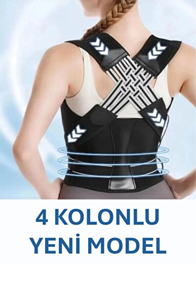 Pikas EX-91 Kolonlu Kadın Erkek Kifoz Önleyici Sırt Dik Duruş Korsesi