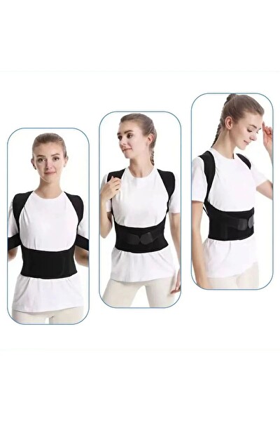Pikas EX-91 Kolonlu Kadın Erkek Kifoz Önleyici Sırt Dik Duruş Korsesi