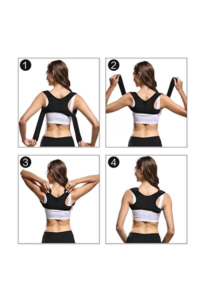 Pikas EX-105 Kadın Erkek Kamburluk Sırt Omuz Kifoz Dik Duruş Korsesi