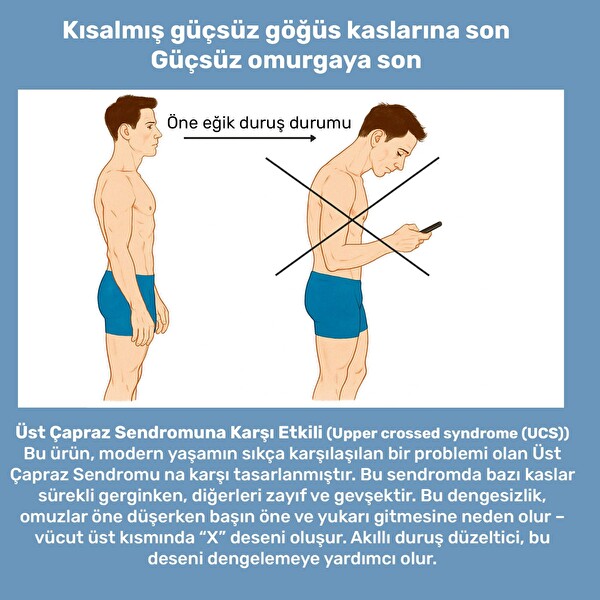 NPO ADD01P Şarjlı Titreşimli Otomatik Hatırlatıcı Kamburluk Giderici Ergonomik Pembe Akıllı Duruş Düzeltici