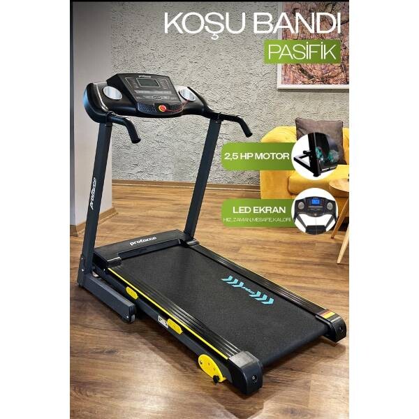 Proforce Pasifik 0.8-14 KM/Sa 2.50 HP Katlanılabilir Kolay Kurulum LED Gösterge Koşu Bandı