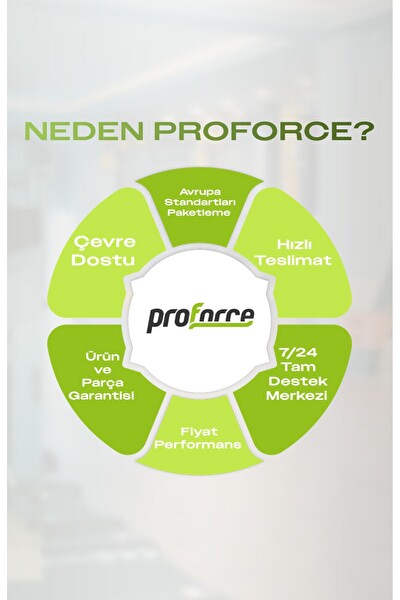 Proforce HES 03 Dikey Ev Spor Koşu Egzersiz Kondisyon Bisikleti