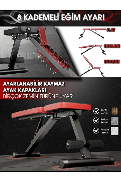 Proforce Versal Ayarlanabilir Katlanabilir Bench Sehpası