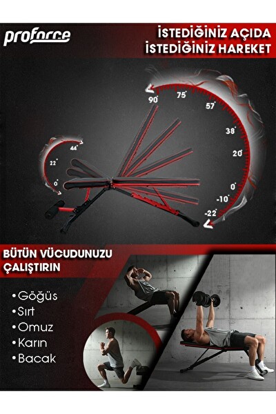Proforce Versal Ayarlanabilir Katlanabilir Bench Sehpası