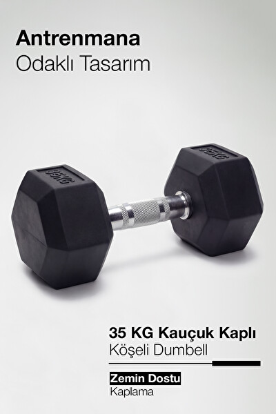 Proforce Çelik Ağırlık Metal Tutma Yerlerine Sahip Tekli Dambıl - 35 KG Tekli