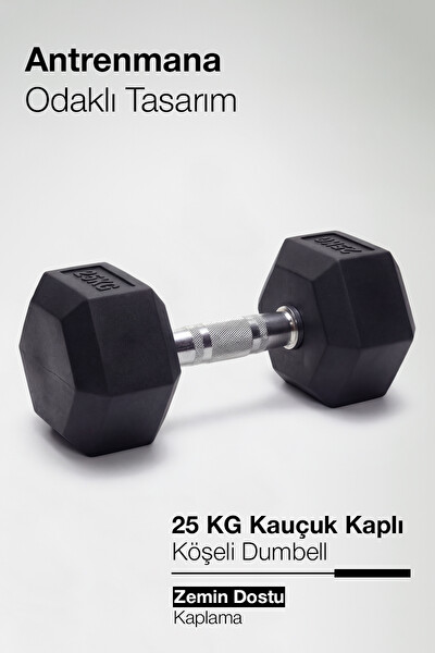 Proforce Çelik Ağırlık Metal Tutma Yerlerine Sahip Tekli Dambıl - 25 KG Tekli