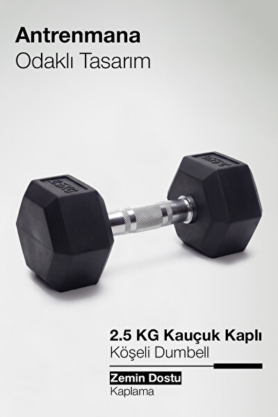 Proforce Çelik Ağırlık Metal Tutma Yerlerine Sahip Tekli Dambıl - 2.5 KG Tekli
