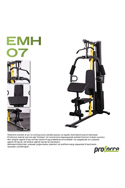 Proforce EMH07 Tek Kişilik Çok Fonksiyonlu Ayarlanabilir Ağırlık Çalışma İstasyonu