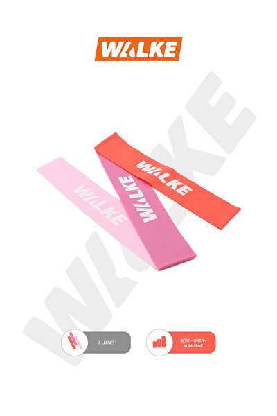 Walke 3 Lü Pilates Direnç Bandı Seti