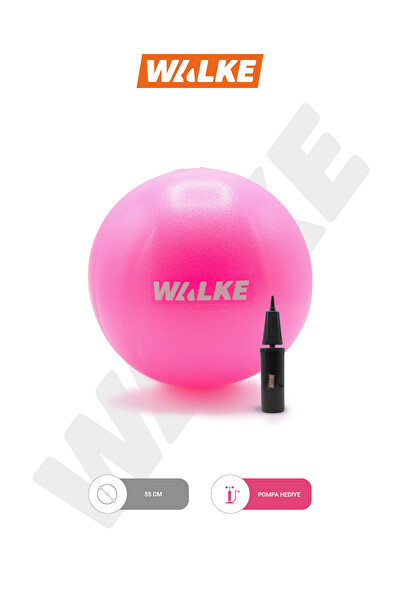 Walke 140 CM - 159 CM Boy Aralığına Uygun 55 CM Deluxe Fuşya Pompa Ve Pilates Topu Seti