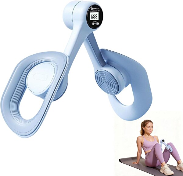 Valkyrie Dijital Ekranlı Pelvik Taban Yoga Ve Kas Egzersizi Uyumlu Egzersiz Aleti - Mavi