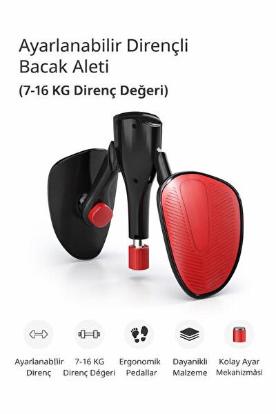 Valkyrie Ayarlanabilir Pelvik İç Bacak Kalça Basen Egzersiz Aleti 7-16 KG - Siyah