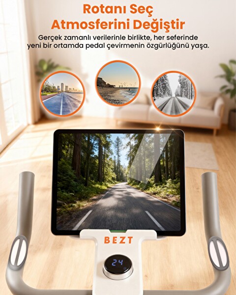 Bezt Smart Pro Dijital Manyetik Akıllı Egzersiz Bisikleti