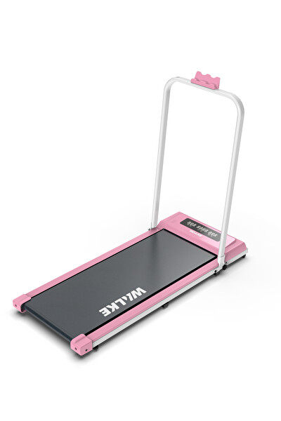 Walke W-Fit Pink Bluetoothlu Uygulama Destekli Uzaktan Kumandalı Koşu ve Yürüyüş Bandı Pembe