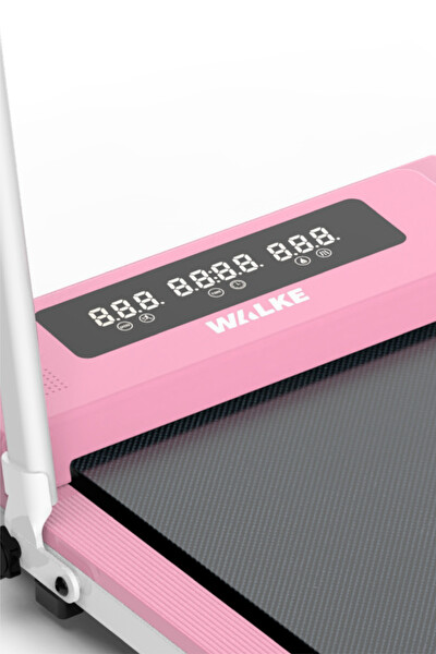 Walke W-Fit Pink Bluetoothlu Uygulama Destekli Uzaktan Kumandalı Koşu ve Yürüyüş Bandı Pembe