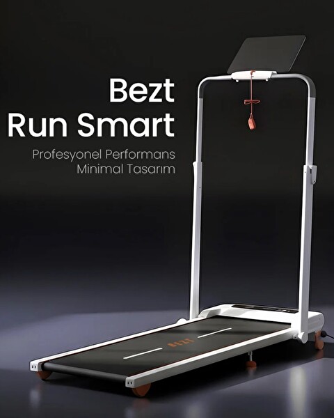 Bezt Run Smart Katlanabilir Koşu Bandı Beyaz