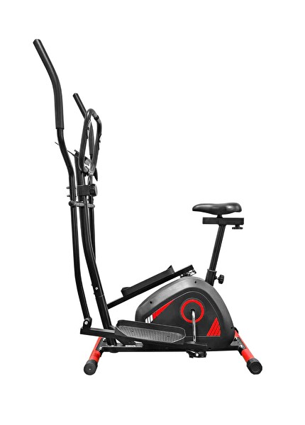 Triathlon T-247 Ayarlanabilir 8 Kademe Direnç Nabız Ölçer LCD Ekran Manyetik Eliptik Kondisyon Bisikleti