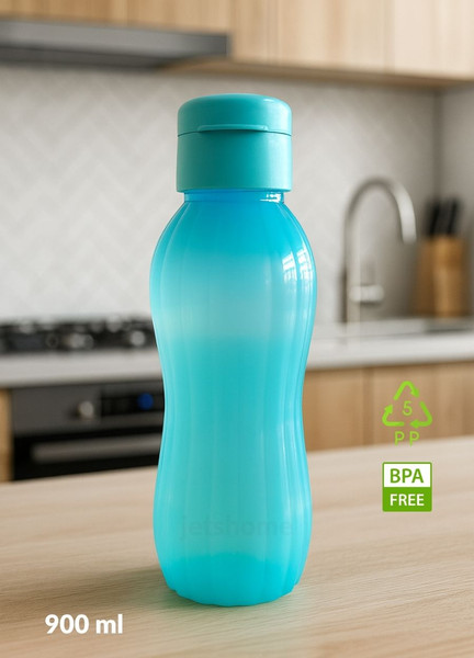 Jet's Home 3'lü Suluk Bpa Free Ofis-Spor-Okul Matarası PP-5 Siyah-Turuncu-Mavi 900 ML