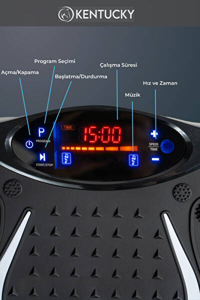 Konsolplus 3D 5 Programlı Titreşimli Spor Kondisyon Fitness Egzersiz Aleti Siyah