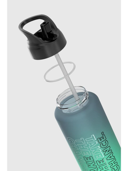 Renga Moly 1000 CC BPA Free Pipetli Tritan Matara Siyah-Petrol