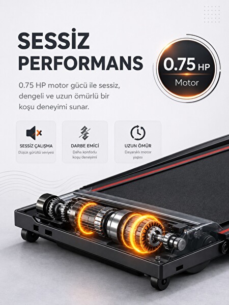 Voit Premium Compact Manuel Eğimli ve Uzaktan Kumandalı Katlanabilir Koşu Bandı