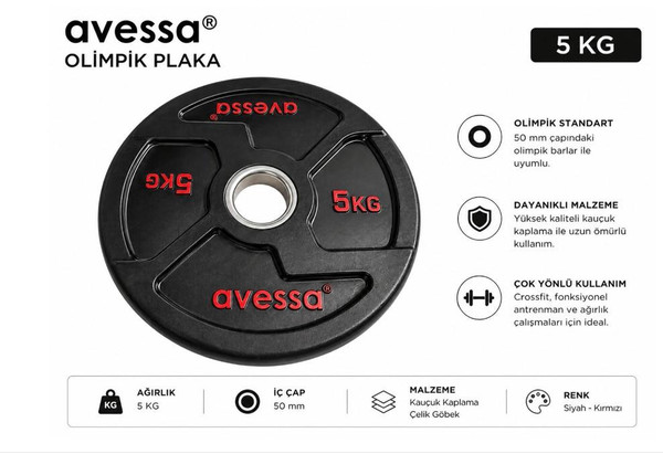 Avessa Op-5KG Olimpik Plaka 5 KG