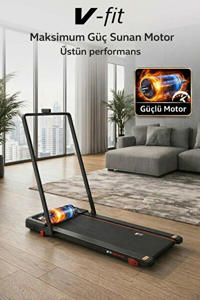 Voit V-Fit by Vibro Run Katlanabilir 8 km/s Titreşim Modlu Kumandalı Titreşimli Koşu Bandı