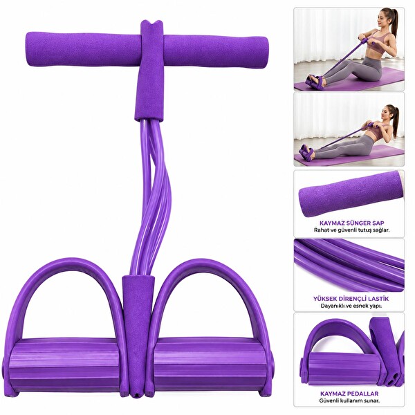 Avessa Btr-Purple Ayak Çekme Egzersiz Lastiği Mor