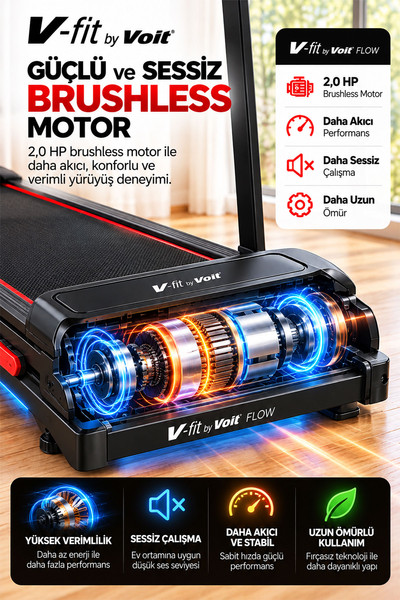 Voit Flow Katlanabilir Koşu Bandı